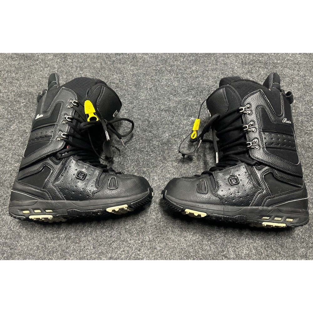BURTON HAIL SNOWBOARD BOOTS BLACK  MEN SIZE 9